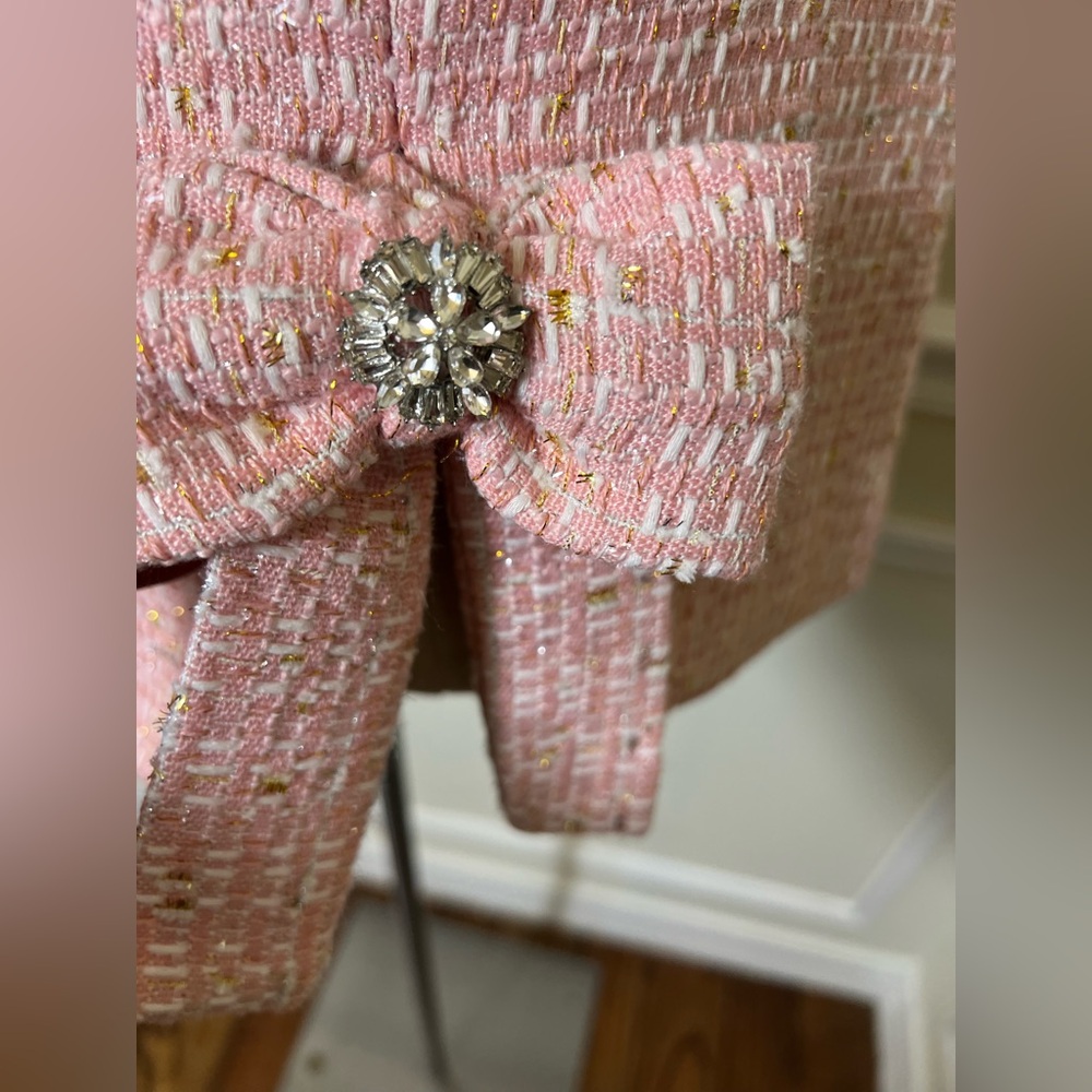AKIRA Embellished Bow Pink Dress - Picture 5 of 12
